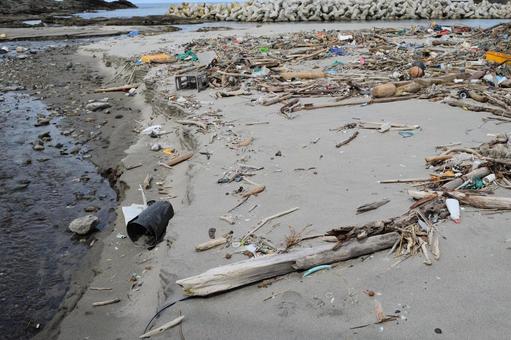 海岸の漂着物 環境問題 ゴミ問題 海岸の漂着物 環境問題 ゴミ問題 海岸の漂着物,ゴミ,ゴミ問題の写真素材
