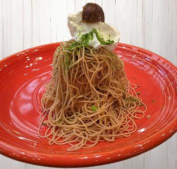 錦糸モンブラン モンブラン,錦糸モンブラン,クリームの写真素材