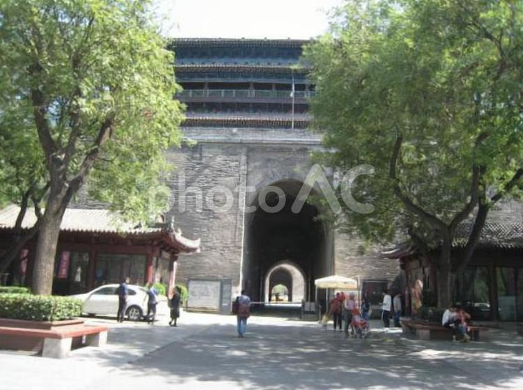 中国　西安の城壁　文昌門 海外,観光,旅行の写真素材