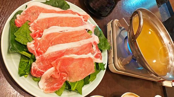おいしそうな豚しゃぶ 居酒屋 和食 日本 おいしそうな豚しゃぶ 居酒屋 和食 日本の写真