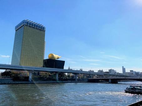 浅草から眺めた墨田の街 浅草から眺めた墨田の街の写真