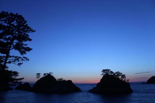 Sunset on Dogashima, tramonto, vista serale di dogashima, impostare il sole, JPG