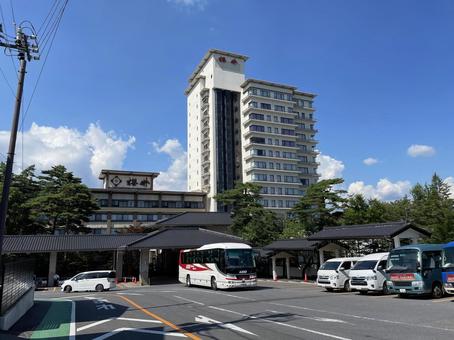 草津温泉 西の河原エリアの街並み 草津温泉,西の河原,温泉街の写真素材
