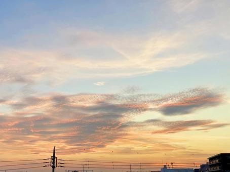 夕焼け 夕焼け 夕焼け,夕映え,夕焼け雲の写真素材
