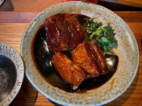 黒酢豚 酢豚,黒酢,豚肉の写真素材