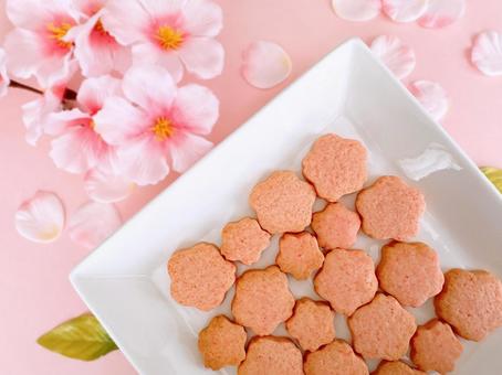 桜のクッキー 桜のクッキーの写真