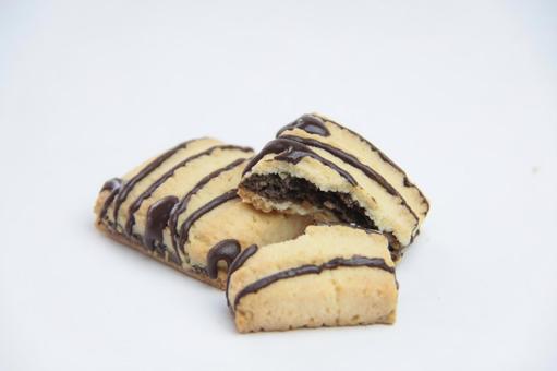 チョコがけクッキー お菓子 チョコがけクッキー お菓子の写真