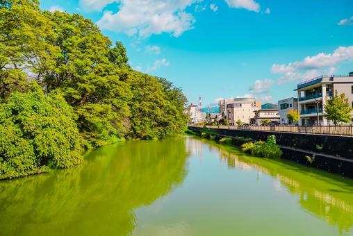 【山形】山形駅の周辺 山形城跡 【山形】山形駅の周辺 山形城跡 山形城跡,城跡,山形の写真素材