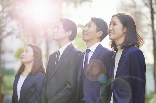 Business scene ・ Team of 4 people Business scene ・ Team of 4 people