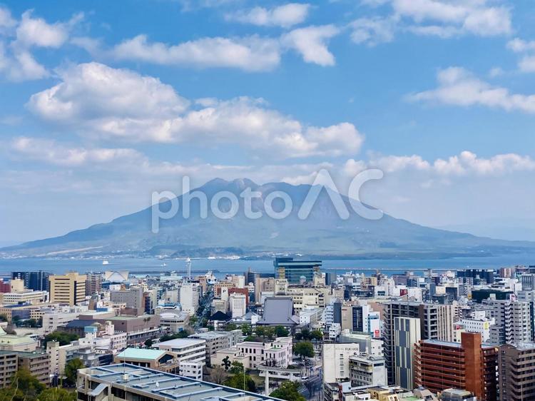 桜島 桜島,鹿児島,錦江湾の写真素材