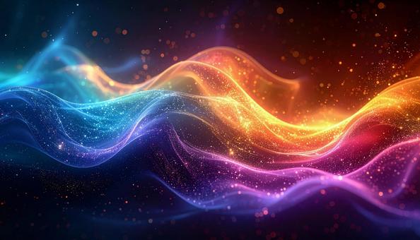 黒背景に幻想的な光の背景素材 黒背景に幻想的な光の背景素材の写真