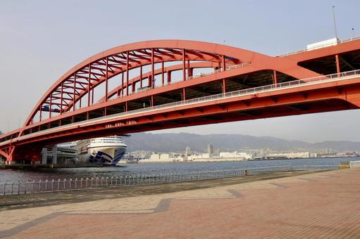 Kobe Bridge leading to Port Island, JPG