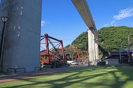 余部鉄橋 余部橋梁 余部鉄橋 余部橋梁 余部鉄橋,余部橋梁,餘部駅の写真素材