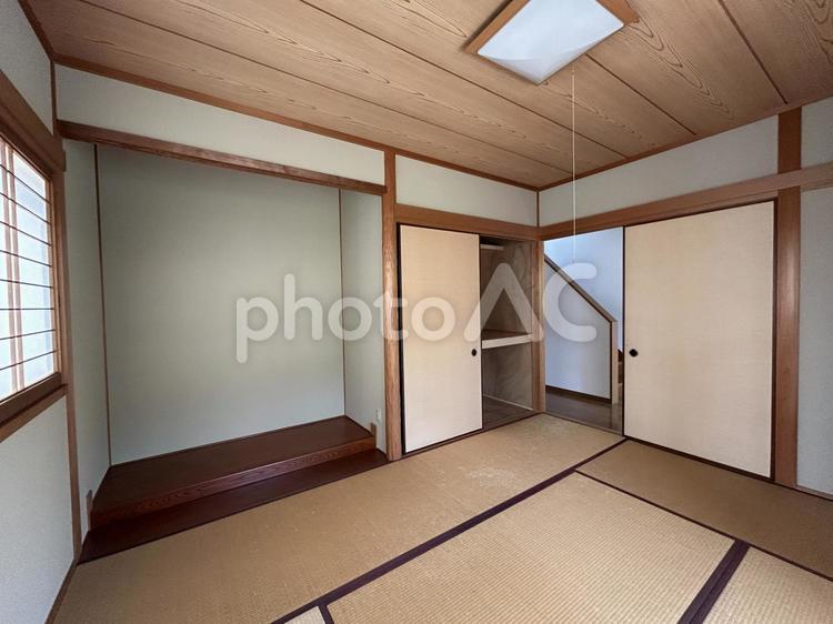和室 和室,畳,襖の写真素材
