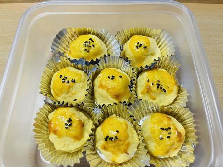 スイートポテト さつまいも,スイーツ,手作りの写真素材