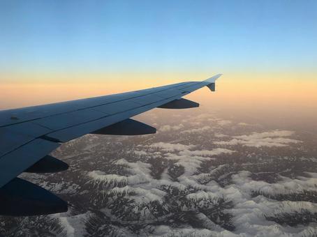 從飛機內部看天空的美麗景色, JPG 從飛機內部看天空的美麗景色, JPG