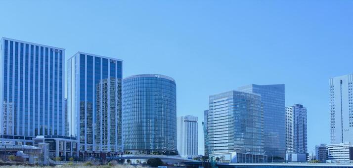 オフィスビル　バナー素材 ビル,ビジネス,仕事の写真素材