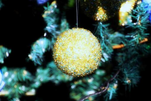 クリスマス飾り・オーナメント クリスマス飾り,オーナメント,ゴールドの写真素材