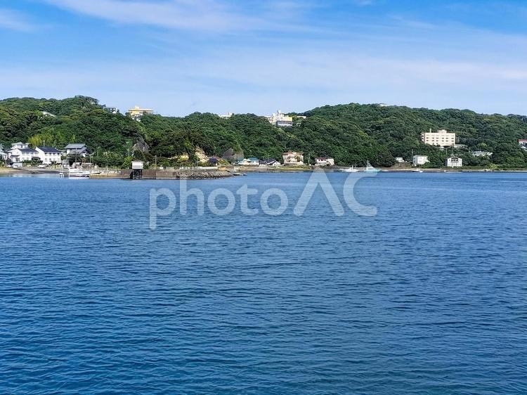 まどが浜海遊公園から眺める下田港の海 まどが浜海遊公園,海,下田港の写真素材