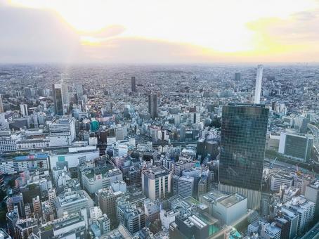 サンシャイン展望台から西方向の眺望 サンシャイン展望台から西方向の眺望の写真