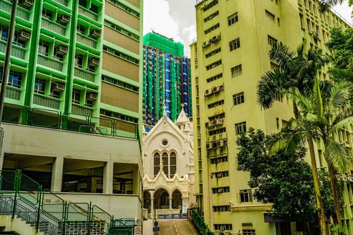 照片, 香港, 教会, 居住区, 