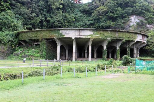 佐渡・北沢浮遊選鉱場５０ｍシックナー 北沢浮遊選鉱場,50メートルシックナー,佐渡の写真素材