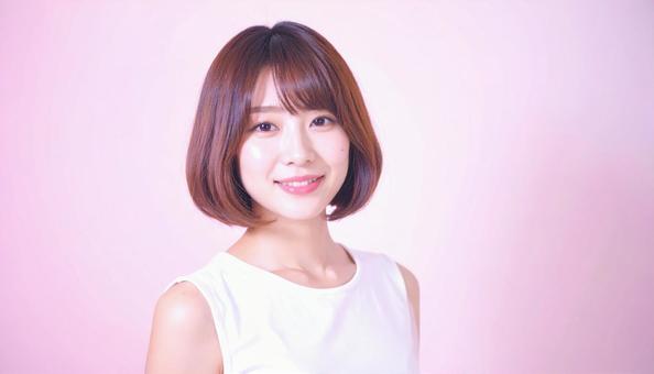ヘアスタイルモデル:グラデーションボブ ヘアスタイルモデル:グラデーションボブの写真