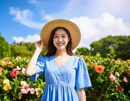 ハイビスカスと、真夏の彼女 ハイビスカスと、真夏の彼女の写真