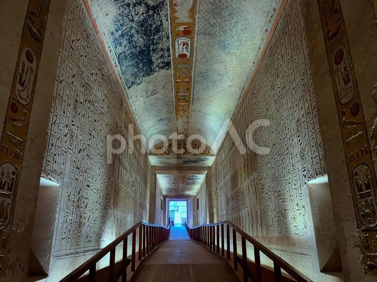 ラムセス三世の墓 ラムセス三世の墓,世界遺産,エジプトの写真素材
