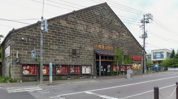 小樽運河食堂建物 小樽運河食堂建物 小樽運河,レンガ倉庫群,小樽運河食堂の写真素材