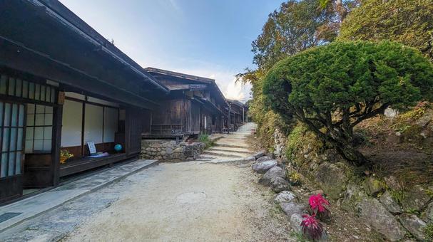 馬籠宿 馬籠宿,観光地,街並みの写真素材