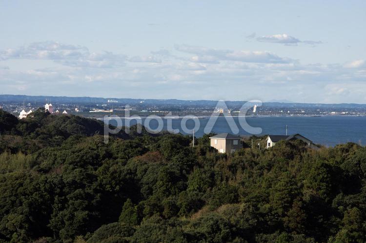 太東埼からの九十九里浜 九十九里浜,太東埼,いすみ市の写真素材