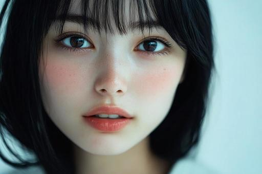 微笑の美しい日本女性の写真