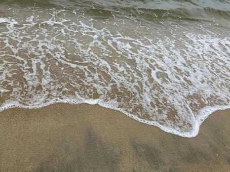 海の波打ち際 砂浜,海,波打ち際の写真素材