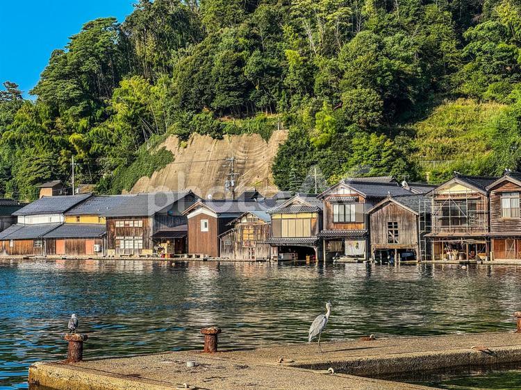 伊根の舟屋4 伊根,舟屋,伊根の舟屋の写真素材