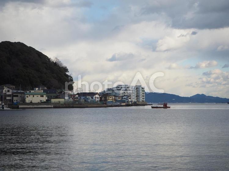 浦賀の街並み（神奈川県・横須賀市） 浦賀の渡し船,浦賀通り,横須賀の写真素材