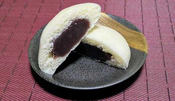 酒まんじゅう-02 酒まんじゅう,あんこ,和菓子の写真素材