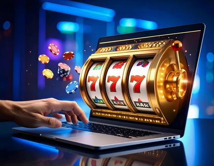 オンラインカジノのイメージ　スロットの写真