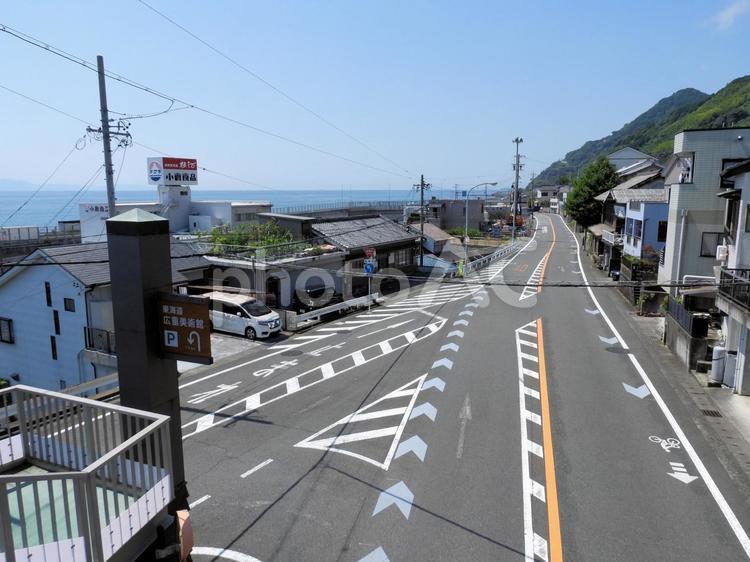 由比の街並み 静岡,由比,街並みの写真素材