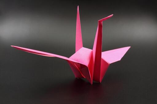 折り鶴 折り鶴,折り紙,縁起物の写真素材