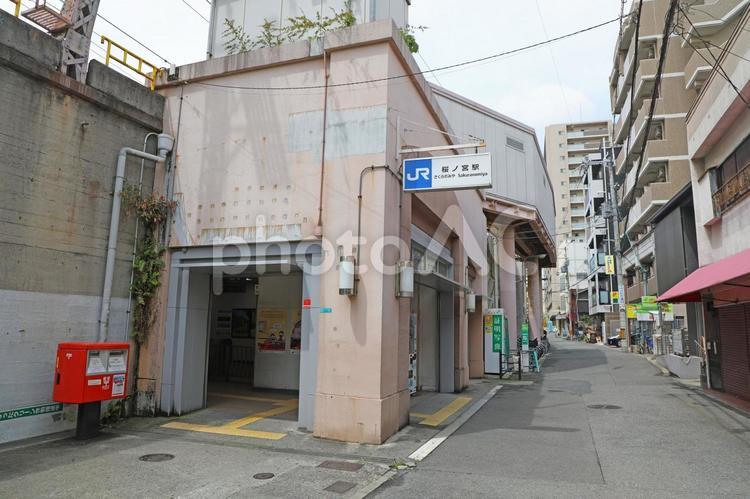 桜ノ宮駅　東口 大阪,桜ノ宮駅,桜ノ宮の写真素材