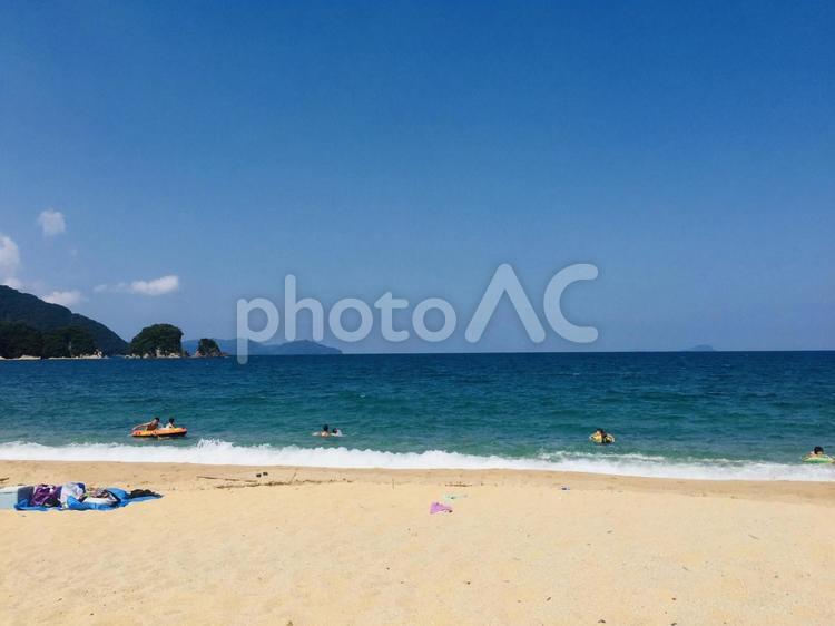 夏休み　ある一日 海,波,空の写真素材
