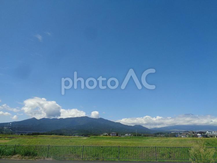 静岡県の田舎の青空2 青空,田舎,空の写真素材