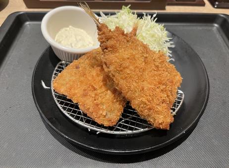 アジフライ アジフライ,鯵,魚の写真素材