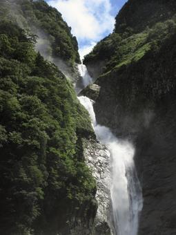 富山県-称名滝 富山県-称名滝 称名滝,滝,国指定名勝の写真素材