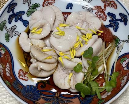 タラの白子ポン酢 タラの白子ポン酢 タラの白子ポン酢,タラの白子,タラの写真素材