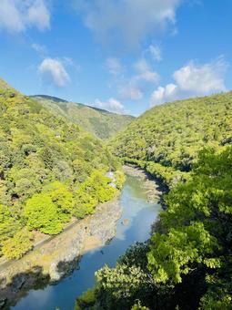 Photo, kyoto, arashiyama, landscape, 
