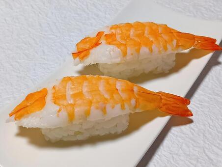 エビ　握り寿司 エビ,握り寿司,日本料理の写真素材