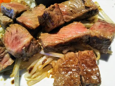 ステーキ肉 ステーキ肉 夕食,牛肉,昼食の写真素材