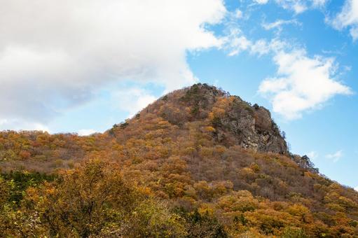秋のゴリラ山⑷ 秋,紅葉,ゴリラ岩の写真素材